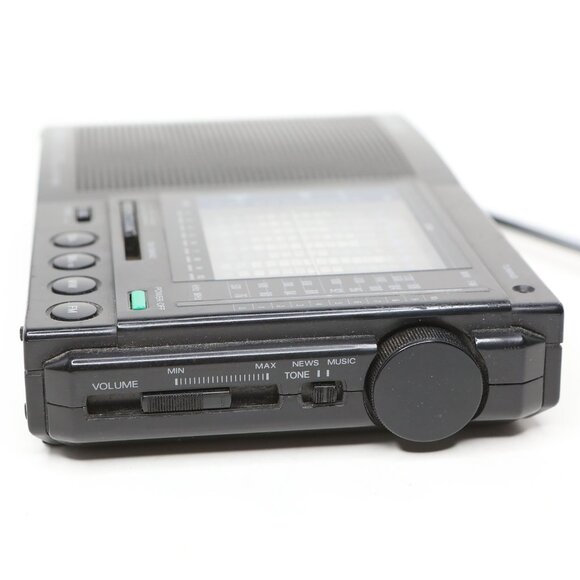 Sony ICF-7601 12-band Shortwave AM/FM Portable Radio Black 1980s - Picture 6 of 13